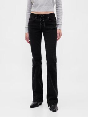 NWT Lace Up Boot Cut Jean